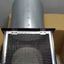 8" Dryer Vent Cover Galvanized Steel Hooded Wall Vent with Screen & Damper
