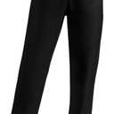 NIMIN Womens Work Dress Business Casual Pants High Waisted Office Trousers Straight Leg Ankle Slacks Pockets 2025 Summer Outfits Black Large