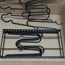 Pots and Pans Organizer Under Cabinet, Heavy Duty 8 Tier Pan Organizer–Carbon Steel Pan Rack, No Assembly Required, Perfect for Cast Iron Skillets, Dutch Ovens, Frying Pans, Pots, and Trays