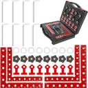 4 Pack Corner Clamps for Woodworking, 90 Degree Corner Clamp, 5.5"x 5.5" Aluminum Alloy Right Angle Clamp Woodworking Tools, Positioning Squares for Box, Cabinets, Drawer, Picture Frame