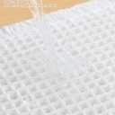 Smiry Waffle Bath Mat 24x17, Extra Soft Absorbent Bathroom Rugs, Non Slip Machine Washable Quick Dry Bath Rugs for Bathroom Floor, Tub, Shower, Home Decor Accessories, White