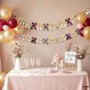 KatchOn, Pre-Strung Bow Ribbon Garland - Pack of 2, 10 Ft | Hanging Bow Banner for Bachelorette Party Decorations Modern Bridal Shower Decor | Valentines Day Decorations | Galentines Day Decorations