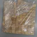 Bamboo Small Blocks 100 PCS 1/2 Inch Unfinished Blocks for Crafts Wooden Cubes Plain Wooden Blocks for Baby Shower Blank Wooden Blocks, STEM, Building, Birch Wood Cubes for Crafts