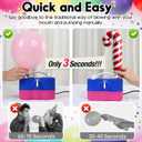 3-in-1 Electric Balloon Pump, Portable Air Pump for Latex 260q Foil Balloons, Dual Nozzle Balloon Blower Machine for Party Decoration, 110V AC Inflator Deflator for Inflatables Pool Floats Mattress