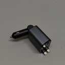 4 in 1 Retractable Car Charger,Super Fast Charging Car Chargers with 2 Retractable Cords and 2 UBS Port, Car Adapter for iPhone 16/15/14/13/12 Series and for Android