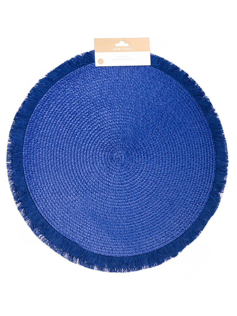 Round Braided Placemats 15 Inch Round Table Mats for Dining 8 Pack