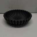 OAKOA Concrete Black Decorative Bowl for Home Decor - Black Fruit Bowl for Kitchen Counter - Black Bowl Decor - Modern Fruit Bowl Black - Centerpiece Bowl