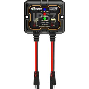 SOLPERK MPPT Solar Charge Controller 10A 12V, Waterproof Intelligent Portable Controller IP67 Solar Panel Controllers for AGM, Gel, Flooded and Lithium Battery
