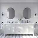 Andy Star Bronze Bathroom Mirror, 24x36 Brushed Bronze Oval Mirror, Oval Wall Mirror, Oval Vanity Mirror Metal Frame Deep 1 Hang Vertical or Horizontal