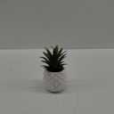 BLASCOOL Artificial Succulent Potted Pineapple Decor - Fake Pineapple Home Office Kitchen Table Decoration (White)
