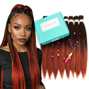 T1B/350 Pre Stretched Braiding Hair 20 Inch 8 Packs Omber Black to 350 Braiding Hair Pre Stretched Professional Prestretched Braiding Hair Synthetic (T1B/350, 20 Inch (pack of 8))