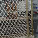 Toddleroo by North States - Diamond Mesh Wooden Baby Gate: Pressure Mounted Baby Gate for Doorways - Adjustable 26.5 to 42 Inches Wide - 23 Inches Tall