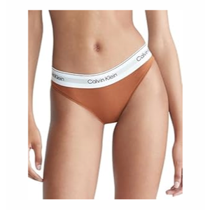 Calvin Klein Modern Cotton Stretch Bikini Panty (Large, Brown)