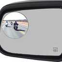 Ampper 4 Pack 3" Blind Spot Mirrors, Aluminum Frame Glass Convex Rear View Blind Spot Mirrors For Pick-up Truck, SUV, Van, Large Vehicle
