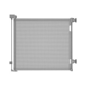 Retractable Baby Gate,Mesh Baby Gate or Mesh Dog Gate,33" Tall,Extends up to 55" Wide,Child Safety Gate for Doorways, Stairs, Hallways, Indoor/OutdoorGrey,33"x55" (Gray)