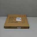 Hosfais Side Table Small End Table, C-Shaped Wood Sofa Table with Metal Frame for Living Room, Bedroom, Small Spaces (Rustic Brown)