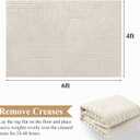 Pauwer 4x6 Washable Area Rugs for Living Room Modern Beige Solid Color Soft Fluffy Rugs for Bedroom Non Slip Boho Accent Indoor Mat Floor Carpet Cover for Kids Room Dining Room Kitchen Office, Beige