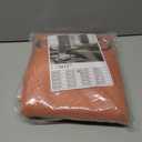 LAMIT Thermal Linen Curtains 54 Inch for Windows, Linen Textured Light Filtering Curtains Gromment Privacy Boho Panels for Loft Room/Bedroom, Set of 2 Panels, W52 x L54, Terracotta