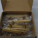 goldenwarm 18 Pack Gold Drawer Pulls Brushed Brass Cabinet Handles Gold 3in Kitchen Cabinet Hardware - LS1212GD76 Modern Dresser Drawer Pulls 76mm Hole Centers, 128mm Overall Length