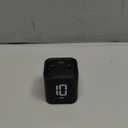 For Gravity Sensor Flip Cube Kitchen Timer with Silent Countdown, Adjustable Volume Levels, Manual Mode and Rechargeable 500mAh Battery for Cooking, Study, Office and Activities, Black(Black)