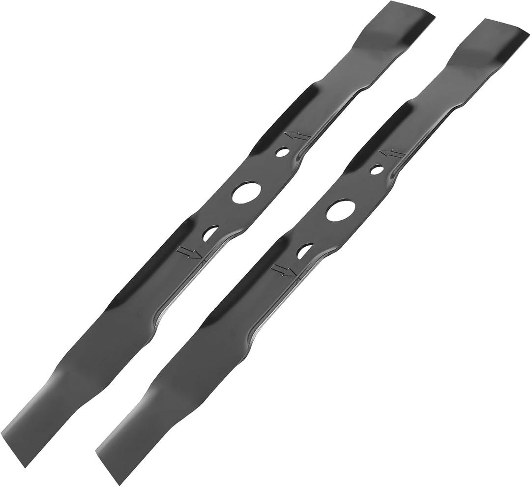 Earthtec 996516001 Mower Blades Replacement for Ryobi Lawn Tractor RY48110 RY48111 RY48112 Lawnmower Replace (2 Pcs)