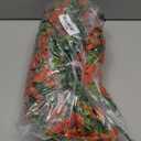 4 Pcs Outdoor Fall Decor, Fall Flowers Artificial For Decoration, Artificial Mums For Outdoors, Fake Mums Faux Mums For Outside Half Sphere, Fake Hanging Plants Plastic Flowers For Outdoors Home Porch (Orange)