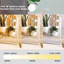 BWLLNI Lighted Makeup Mirror Hollywood Mirror Vanity Mirror with Lights, Touch Control Design 3 Colors Dimable LED Bulbs, Detachable 10X Magnification, 360Rotation, (White) 12" L x 14" W