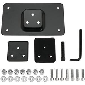 3-Hole Laydown License Plate Mount Bracket for Harley Big Twins Softail Dyna Sportster XL 1973-Up