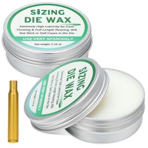 2 Pack Sizing Die Wax 2 Ounce Case Lube Wax for Reloading Ease of Application and Cleanup for Case Forming and Resizing