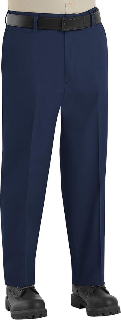 Red Kap Men's Elastic Insert Work Pant (36W x 34L Tall, Navy)