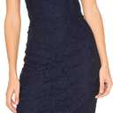 MEROKEETY Women's Sleeveless Lace Floral Elegant Cocktail Dress Crew Neck Knee Length for Party, Medium