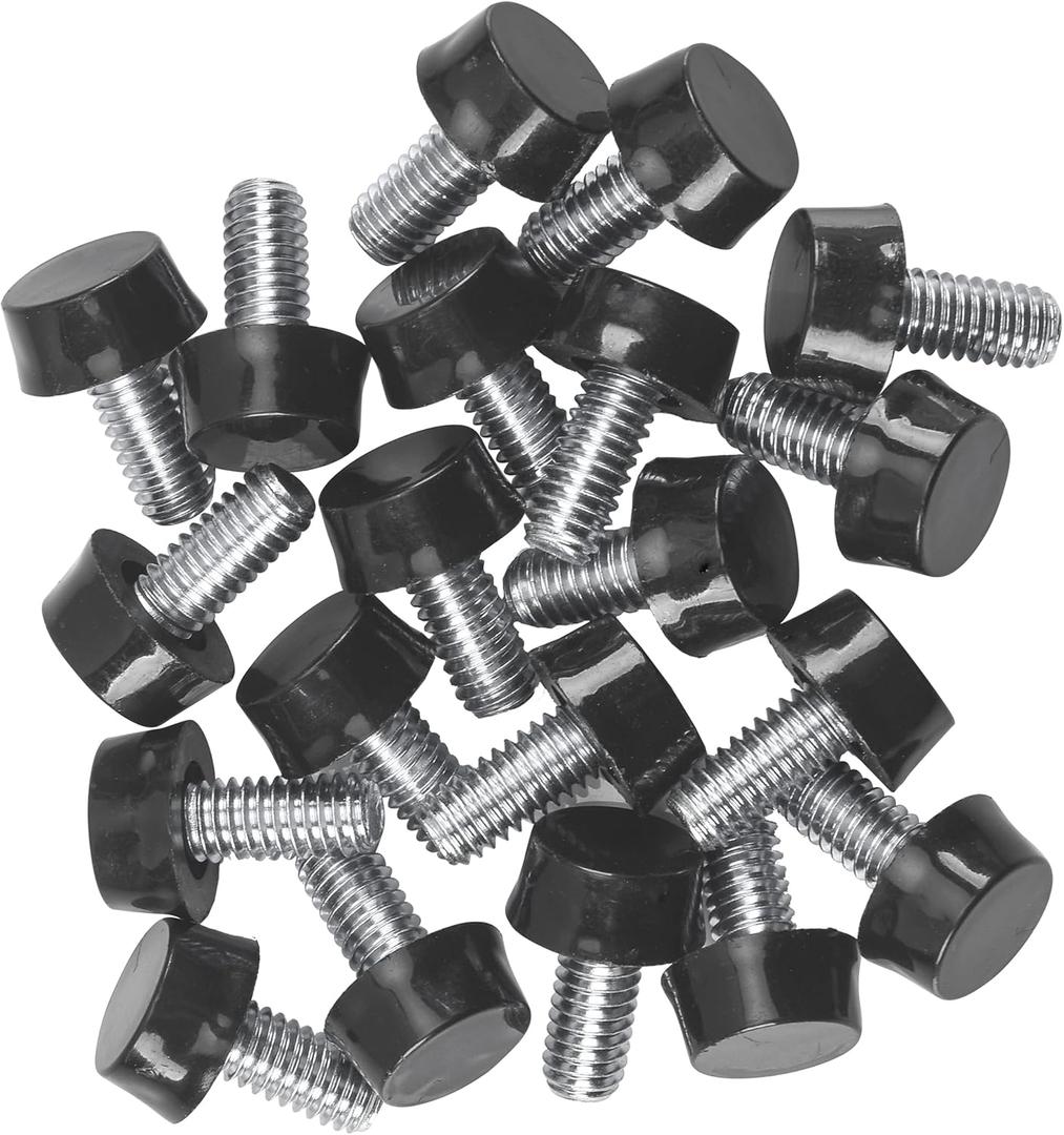 5/16-18 UNC Thread Adjustable Furniture Levelers Screw in Threaded, Galvanized Steel Screw Foot Levelers Screw On Furniture Glide Leveling for Table, Chair, Furniture Legs, 20 Pcs