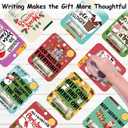 Christmas Money Holders for Cash Gift, 10 Pcs Funny Christmas Money Holder Ornaments, Unique Xmas Card with Plastic Dome, Lanyard and Adhesive for Xmas Tree Hanging Decorations (Colorful)