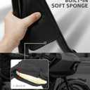24" Sissy Bar Passenger Backrest Compatible for Harley Davidson 2009-2024 Touring CVO Road Glide, Street Glide, Road King, Ultra Limited