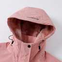 Women's Waterproof Snow Ski Jacket Warm Winter Coat Insulated Snowboarding Jacket Softshell Hiking Jacket (Pink, S)