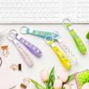 Huquary 36 Pcs Easter Silicone Keychains Bulk Party Favors Pastel Egg Bunny Colored Chicks Keychains Basket Stuffers Spring Gifts for Easter Day Party Supplies Prizes Accessories