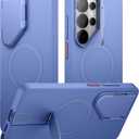 SURITCH for Samsung Galaxy S26 Ultra Phone Case, Magnetic Protective Cover with Camera Cover & Adjustable Metal Kickstand for Galaxy S26 Ultra -Starlight Blue