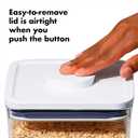 OXO Good Grips POP Container - Airtight Food Storage - Small Square Tall 2.3 Qt Ideal for spaghetti, linguini and lasagna