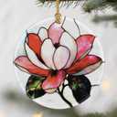 Magnolia Flower Christmas Ornaments: Christmas Tree Ornaments, Holiday Decor for Flower Lovers, Stocking Stuffers, Gift Ideas, Xmas Gifts & Gifts for Nature and Garden Lovers