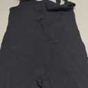 Maternity Workout Romper Pregnancy Yoga Ribbed One Piece Seamless Tank Top Jumpsuit (Large, 01black)