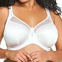 GODDESS Women's Plus Size Keira Underwire Banded Bra (36M, White)