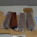 AORYVIC Wood Furniture Legs 8 inch Sofa Legs Set of 4 Square Replacement Legs Brown for MCM Ottoman Armchair Recliner Coffee Table Dresser