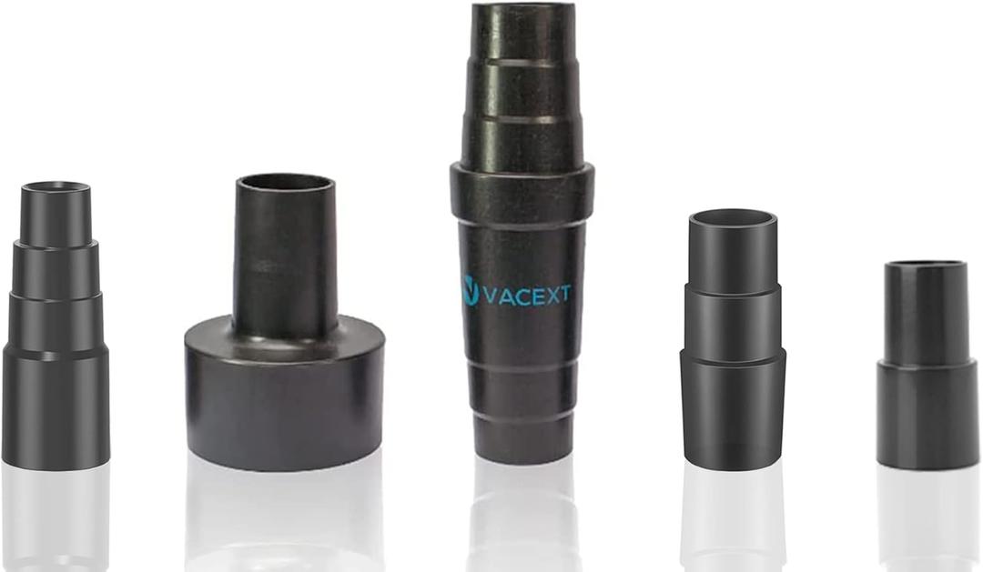 Universal Vacuum Hose Adapter Kit Reducer Attachment Set Converter from 1 1/2 inch to 1 1/4 inch from 1 3/8 inch to 1 1/4 inch Dust Hose Port Adapter ; 2-1/4 Inch to 1-1/4 Inch to 1-3/8''