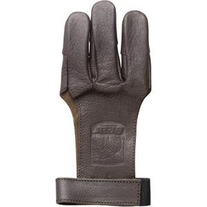 Bear Archery Leather 3 Finger Traditional Archery Shooting Glove, Medium, Black (ASG101M)