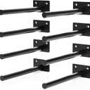 2 x 8Pcs/Set 4inch Floating Shelf BracketsBlind Shelf SupportsHidden Brackets for Floating Wood Shelves with Screws and Wall Plugs (6inch)