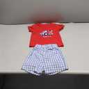 Toddler Baby Boy 4th of July Outfits Usa Short Sleeve T Shirt Tops and Stars Shorts Independence Day Clothes, 18-24 Months