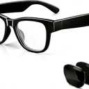 AI Smart Glasses with Chat GPT, Bluetooth Glasses with 164 Languages for Men and Women, Music Playback & Hands-Free Calls, Color-Change Lens, Voice Assistant