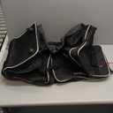 Partage Hockey Bag with Wheels, 33" Hockey Duffle Bag with Separate Shoe Compartment (Black)