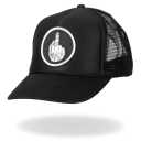 Middle Finger Black Trucker Hat 