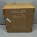 Mbillion Bathroom Trash Can with Lid Slim Stainless Steel Small Bathroom Garbage Can 10 Liter, 2.6 Gallon Soft Close, Step Pedal, Slim Wastebasket for Toilet, Office, Bedroom,Dark Grey